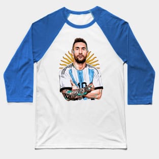 The Maestro's Legacy: A Portrait of Lionel Messi Baseball T-Shirt